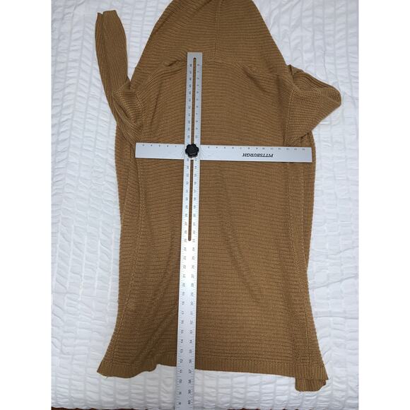 Forever 21 Longline Hooded Cardigan Sweater Brown Women’s 3X - Picture 7 of 7